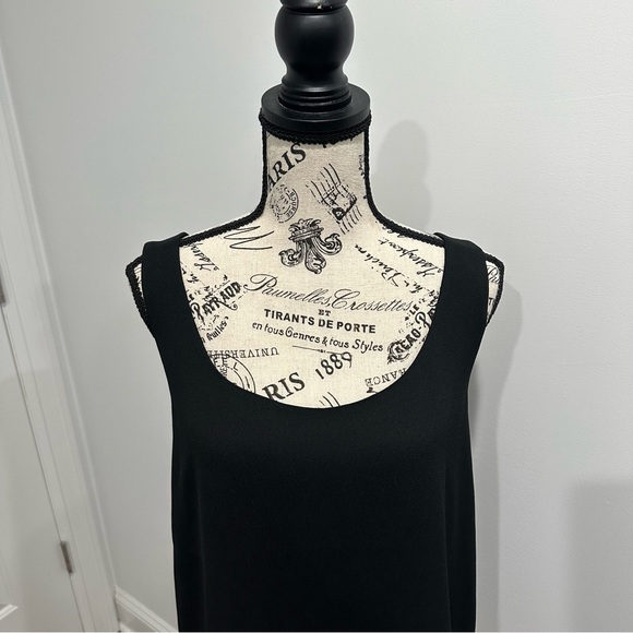 Banana Republic Black Cami Tank Blouse (XL) - Picture 3 of 7